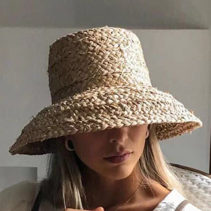 raffia bucket hat